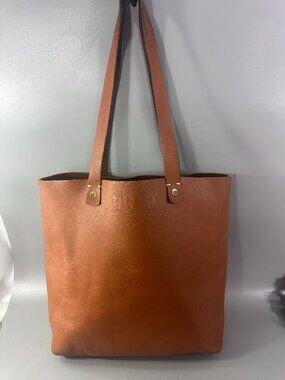 FEED 100% Brown Leather Tote Bag